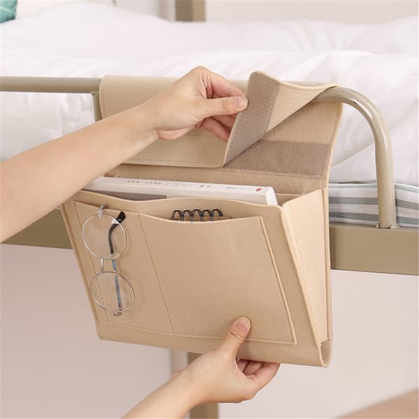 Sengeopbevaring, 5-lommers filtsengeopbevaring (beige)