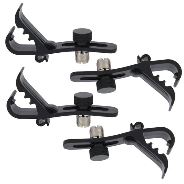 Trommemikrofonklips, 4 STK Støtsikre Festemikrofonklips Trommer Mikrofonklemmeholder Lapel