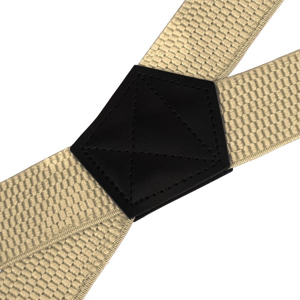 3,8 cm fire klips arbeidssele X-formet usynlig ryggstropp ryggstropp beige