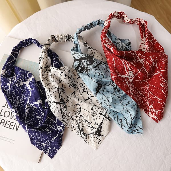 3 stk pannebånd hodeplagg for kvinner skrubbehatt jenter pannebånd bandana for hår elastisk hår tørkle hår skjerf sateng hodeplagg