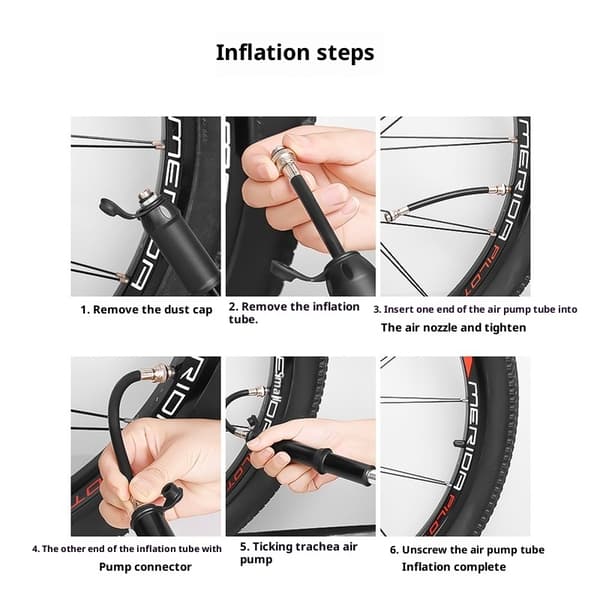 Cykelhandpump, cykelpump, cykeldäckpumpar, luftpumpar, uppblåsare, små handhållna cykelpumpar