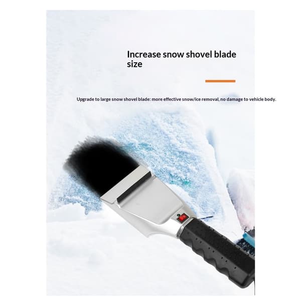 Oppvarmet snø- og isskraper 12V elektrisk bilfrontrute isskraper elektriske vindus- og speildeksler