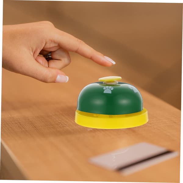 Leksaksservice ringklocka bröllopsringklocka svarsklocka liten handklocka måltidsservice ringklocka handpressklocka inkallningsklocka