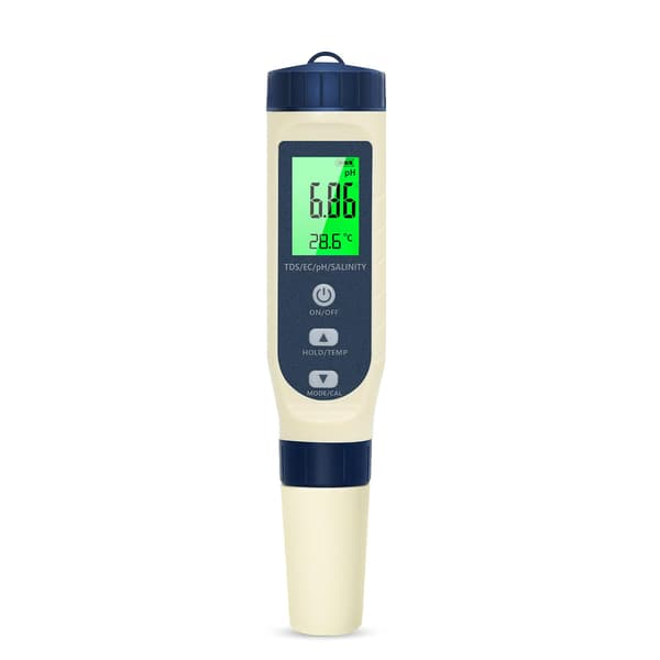 Tester Digital 5 i 1, Måler til Vand/Saltholdighedsmåler Termometer