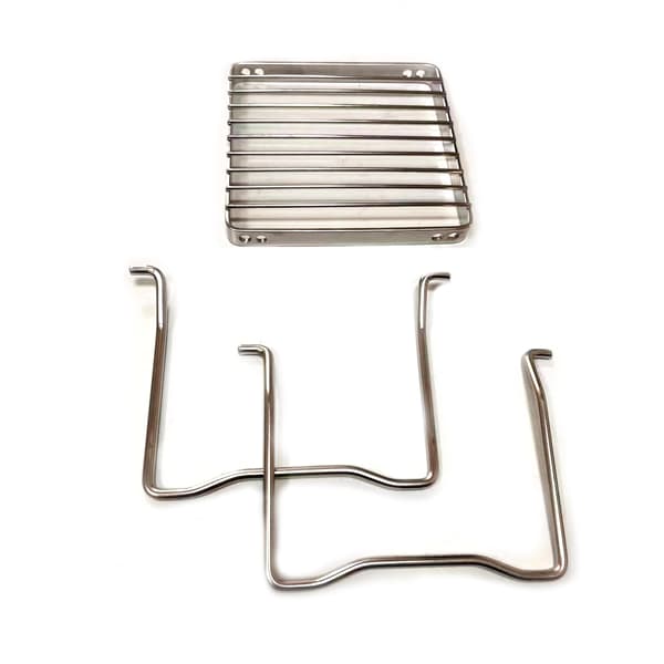 Sammenklappelige ben-rustfrit stål grillrist til gasblus-Ultralet mini bålstativ-Bærbar grillrist til backpacking/camping