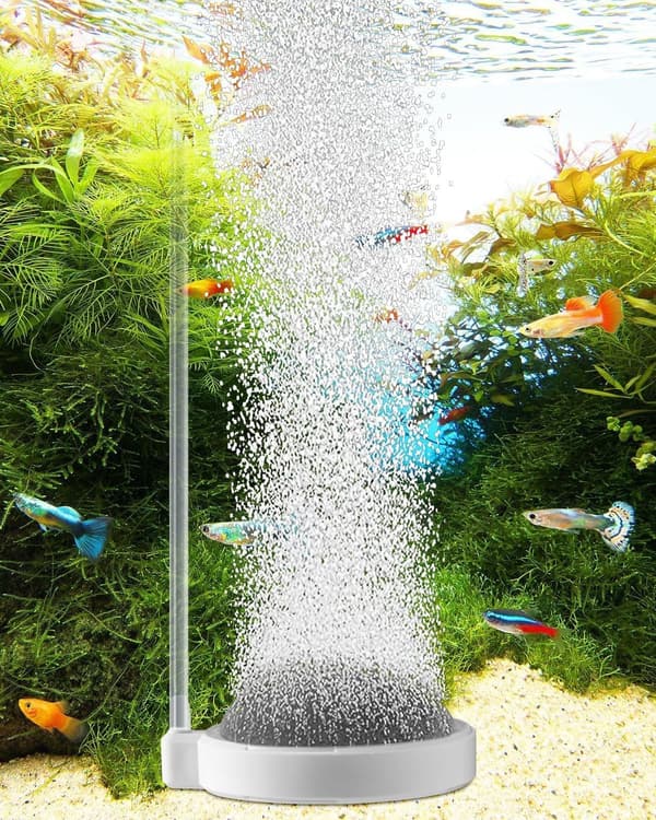 Akvarieluftsten Iltbobler, 4 Tommer Akvarium Stille Iltlufter