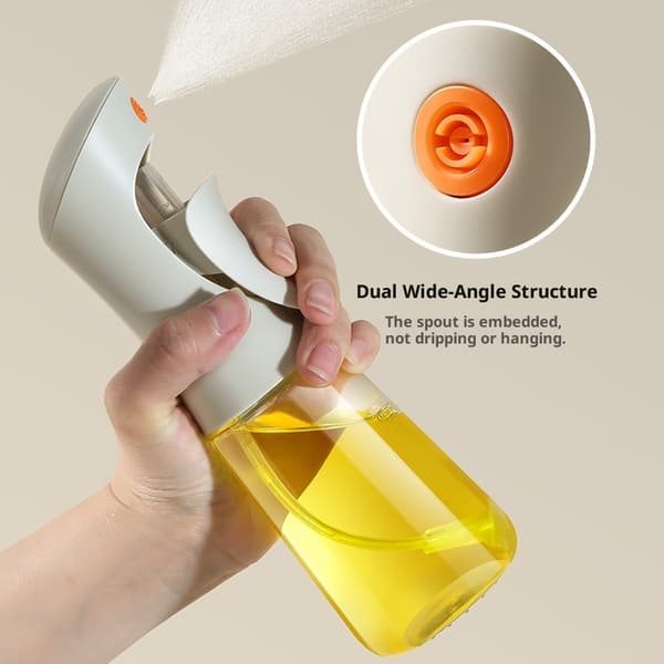 Olivenoljesprøyte for matlaging glass, 200 ml oljedispenserflaske