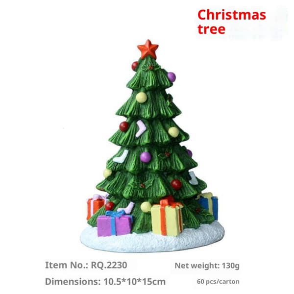 Akvarium juletrepynt - Juletrestatue til akvarium, juledekorasjon