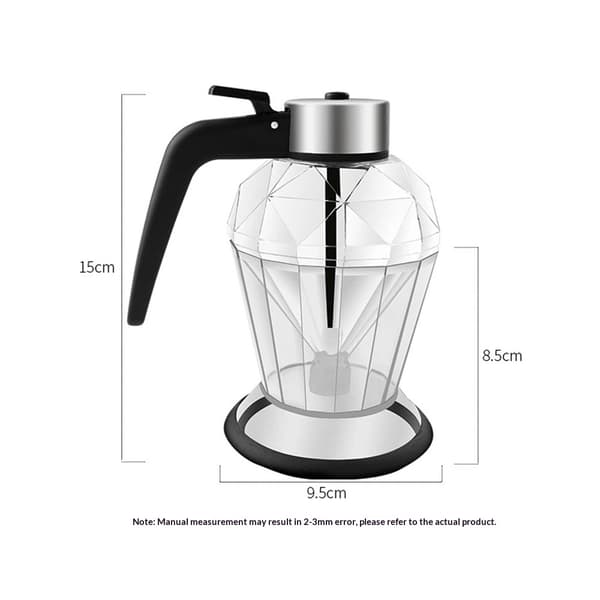 Honningdispenser med stativ - Klar glaskrukke (200 ml)