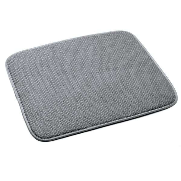 Diskmatta i mikrofiber, ger dämpning för ömtåliga diskar och glas, torkar snabbare än vanliga diskhanddukar. Grå, 1-pack