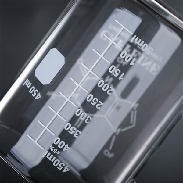 Koffeinbegerkopp, Kjemikaffe Krus 16 oz Borosilikatglass (450ml)