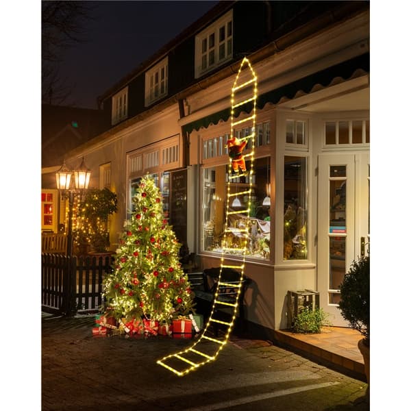 LED julelys - 1,8 m dekorative julelyslenker med julenisse
