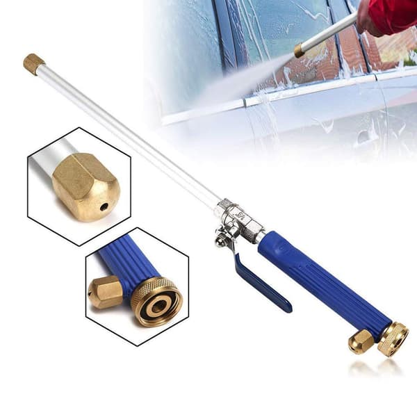 2-pack högtryckstvättstav, bärbar högtrycksvattenpistol, utdragbar tvättspruta med vattenslangmunstycke