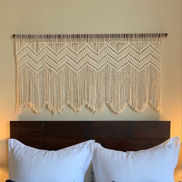 Köksgardiner 120*55cm Lantlig Boho Gardin med Toffsar för Sovrum, Vardagsrum