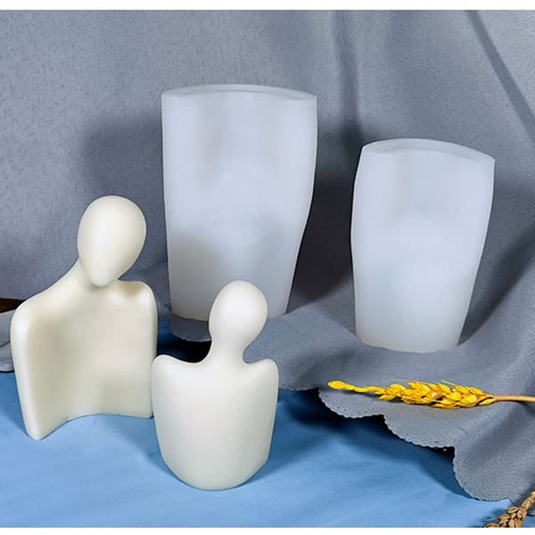 3D Kropsform Silikoneform, Menneskekrop Silikone Lysform, Nøgen Kvinde Mand Kropsform Lysform, Kropskunst
