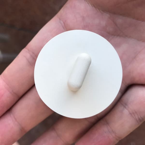 38mm-39.5mm Vit Gummi Ihålig Propp för Avloppsöppningar Gummi Diskbänkspropp Set Gummi Avloppspropp Universal