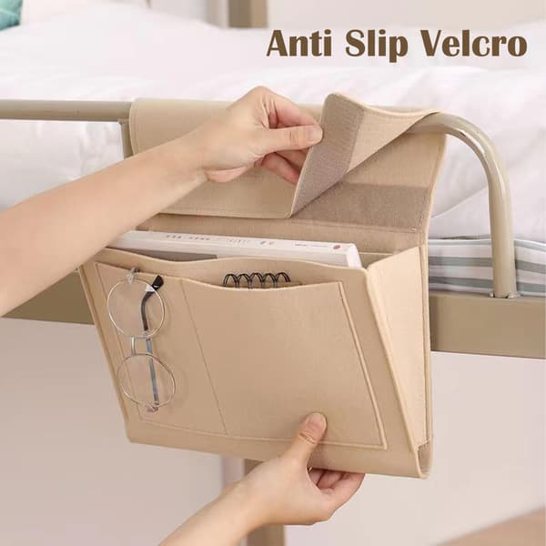 Sengeopbevaring, 5-lommers filtsengeopbevaring (beige)