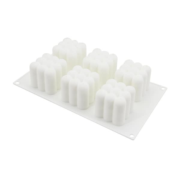 3D Boblelysforme - 6-hulrums Bobleterning Silikoneform til Lys Sæbefremstilling, Boblekageform til Bagning af Dessertmousse