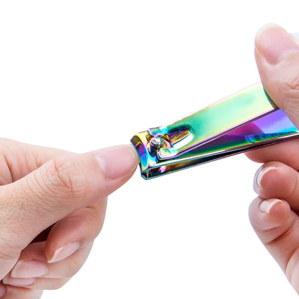 Regnbue Manicure Sæt 18 Dele Negleklippere til Kvinder Gave Kvinders Regnbue Læder Manicure Sæt (18-RegnbueManicure Sæt)