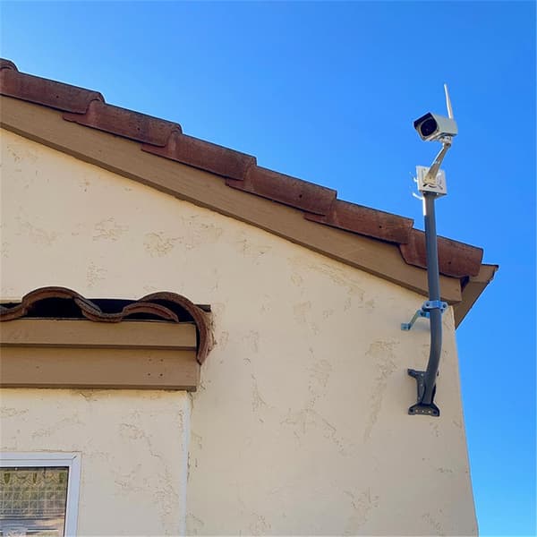 2-pack (4) Väggfäste för TV-antennmast med fästen och franska skruvar