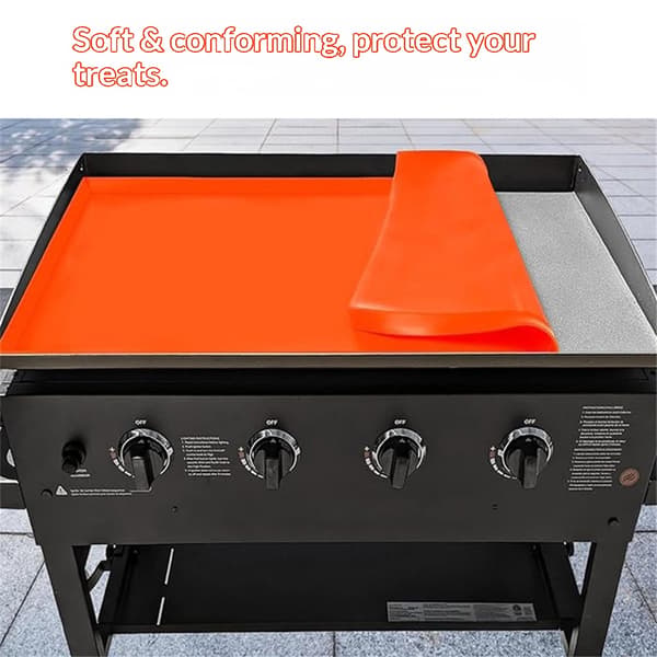 36\" Silikonstekepanneunderlag 36 tommer grill, matkvalitets silikonstekepannedeksel