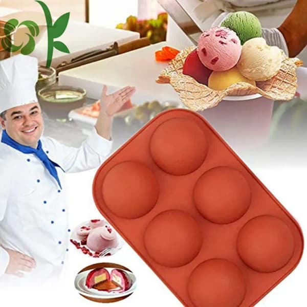 Halvkugle silikoneform, bageform til fremstilling af varm chokoladebombe, kage, gelé, kuppelmousse - Diameter-2\"
