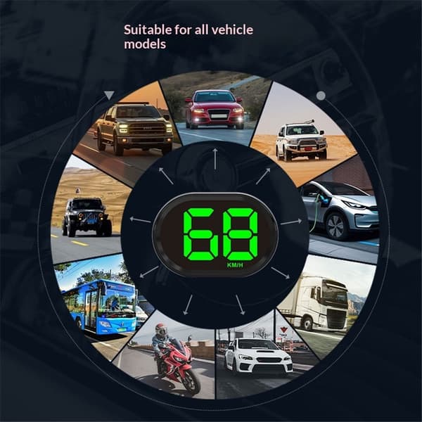 GPS Digital Speedometer til Bil KM, Tilslut Plug and Play til Bil Lastbil Motor SUV Alle Køretøjer