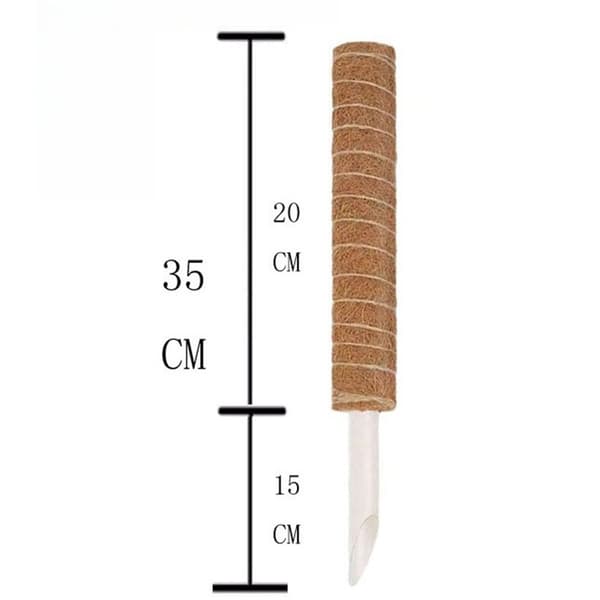 4-pack mossstöd, stapelbara mossstöd för växter, 35 cm höga mossstöd för klätterväxter inomhus