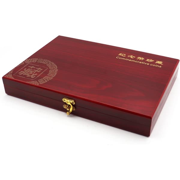 Sammen 100 Stykker 30mm Træ Møntkapselholder Etui (25/27/30mm)