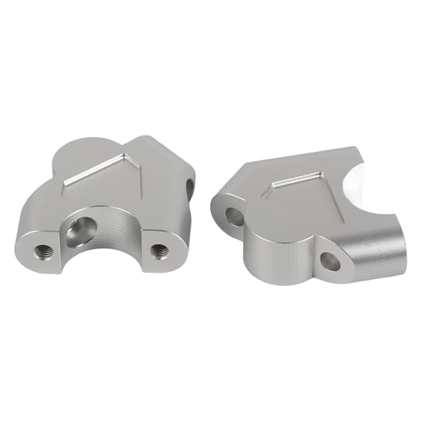 Motorcykelstyre Riser Adaptrar, Aluminium Styre Riser Klämma Höjd Upp Adaptrar för (Silver)
