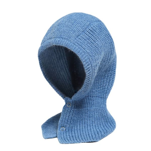 Strikket Pullover Hue Vinter Varm Hætte Tørklæde Hat til Kvinder Mænd Vindtæt Tørklæde Hue Øreklap Strik Hætte Hatte Vinter Tørklæde (2 stk.)