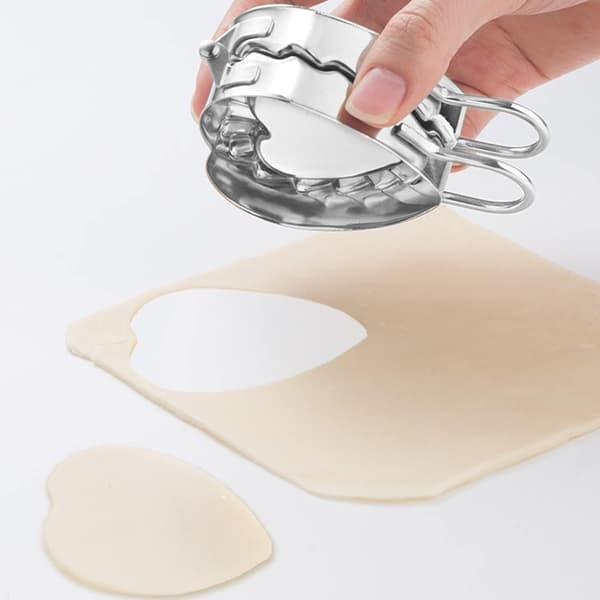 Hjerteformet stålhåndtak 304 rustfritt stål dumplingform Enkel å bruke dumplingverktøy