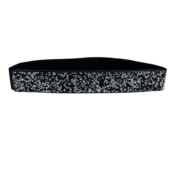Rhinestone taljebånd elastisk bælte krystal bryllupsbælter bling bredt taljebælte elegant kjole