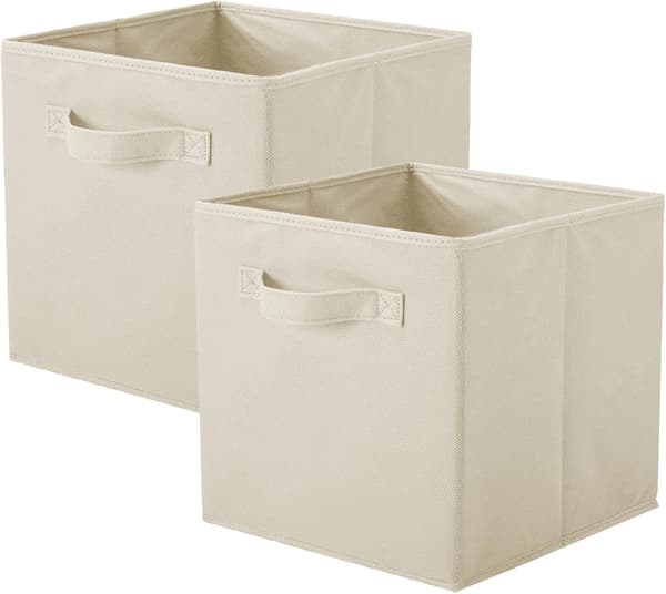 Basics Stoffoppbevaringsbokser for klær - 27*27*28cm - Oppbevaringskuber med håndtak