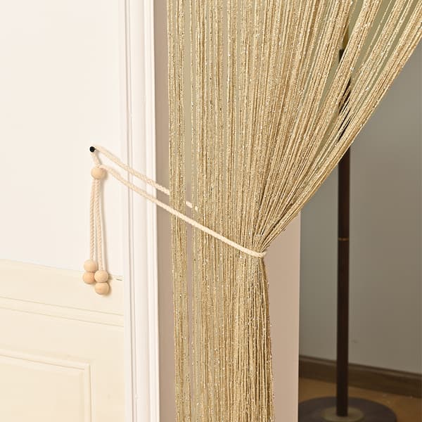 Helmiverho oviverhot (39×78.7in/100×200cm, samppanja)