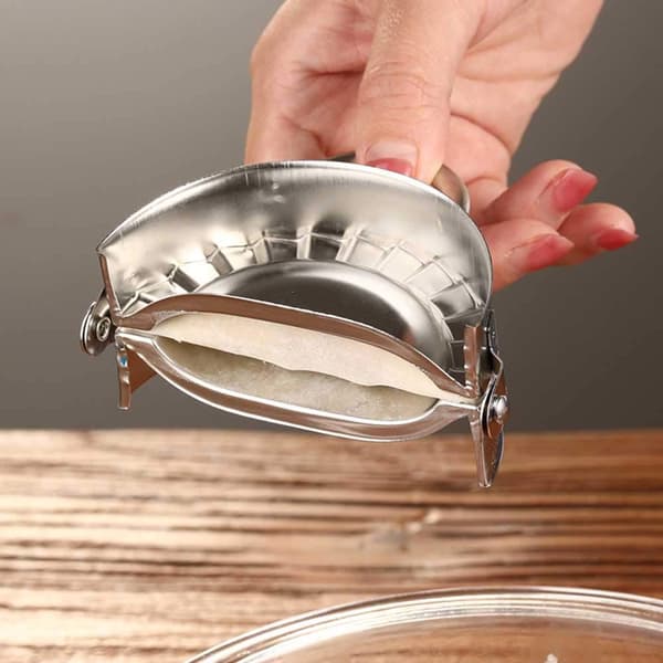 Dumpling Maker i rustfritt stål, Ravioli Wonton Press Dumpling Making Device Machine (Liten)