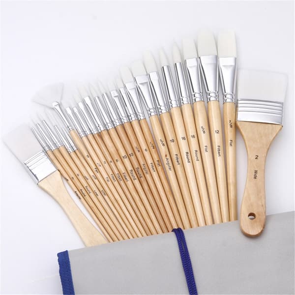 Basics Flerformede Polyester Malekoster for Akryl, Olje, Akvarell, Gouache