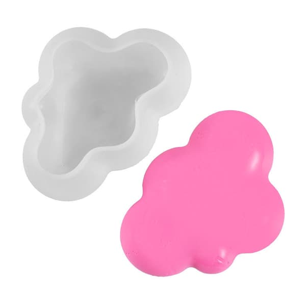 Stykker/sett 3D Skyform Sjokolade Silikonform Mousse Isbitform Pudding Godteri Såpe Stearinlys Krystall Epoxyharpiksformer
