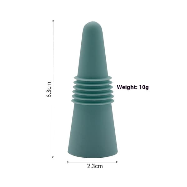 Vinflaskpropp i silikon av livsmedelskvalitet, ölflaskpropp, förseglingslock för smaksättningsflaskor för glasflaskor (4-pack)