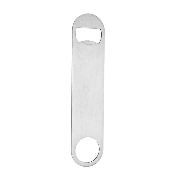 2-pak kraftig flad flaskeåbner i rustfrit stål, flad flaskeåbner, solid og holdbar ølåbner (stykker)
