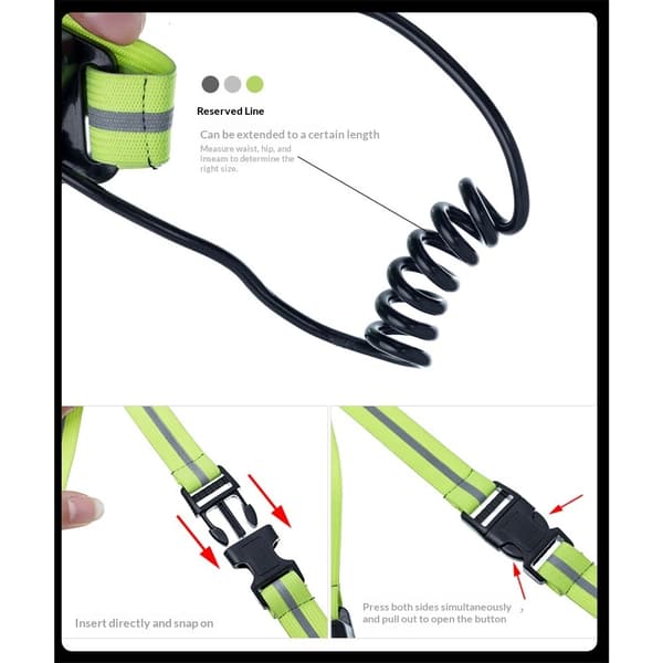 380 Lumen Løbelys, 360° Refleksvest & Lysende Udstyr