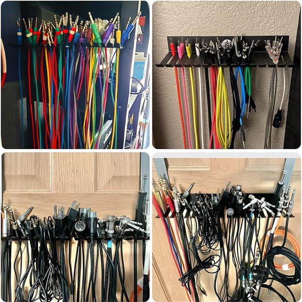 Vægmonteret kabelophæng, ledningsholder, kabelorganisator, kabelopbevaring