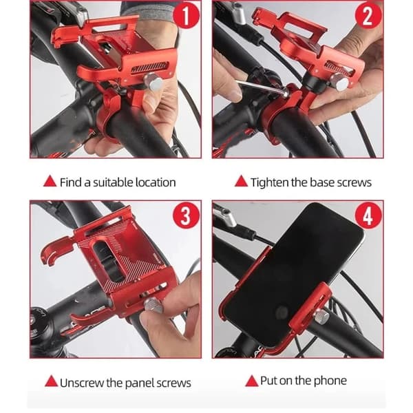 P30 aluminiumslegering Cykeltelefonholder