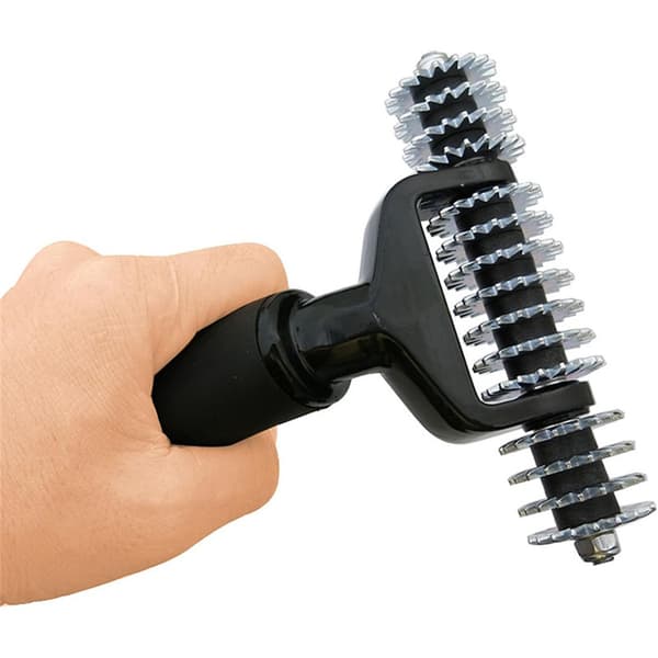 Sømvalse Søm Spiked Star Grooming Teppefiber Rulle Hjul Sømvalse