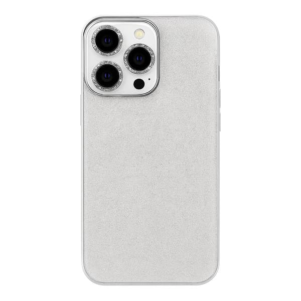 Glittrigt Transparent Silvrigt iPhone 16 Pro - Heltäckande