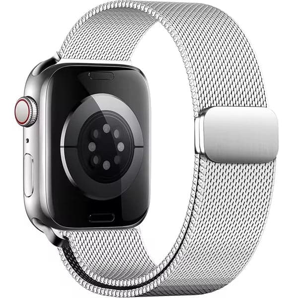 Milanese Loop Armband för Apple Watch - Silver /42mm)