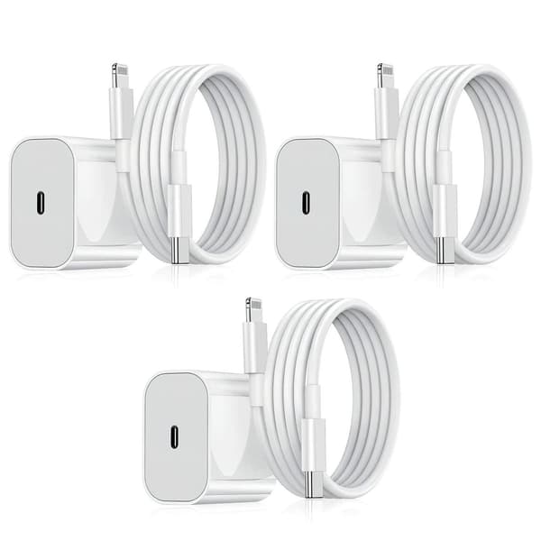 2-Pack - iPhone - Snabbladdare - Adapter + 1m Kabel 20W Type-C