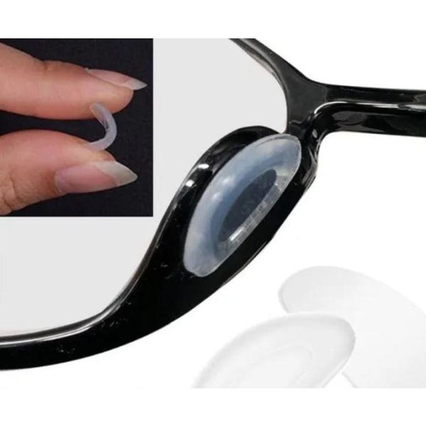 Självhäftande näskuddar för glasögon (2 par)