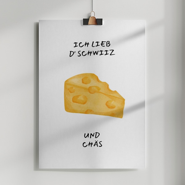Ich lieb d´schwiiz Poster 50x70 cm