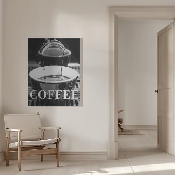Coffee Text 2 Canvastavla 50x70 cm